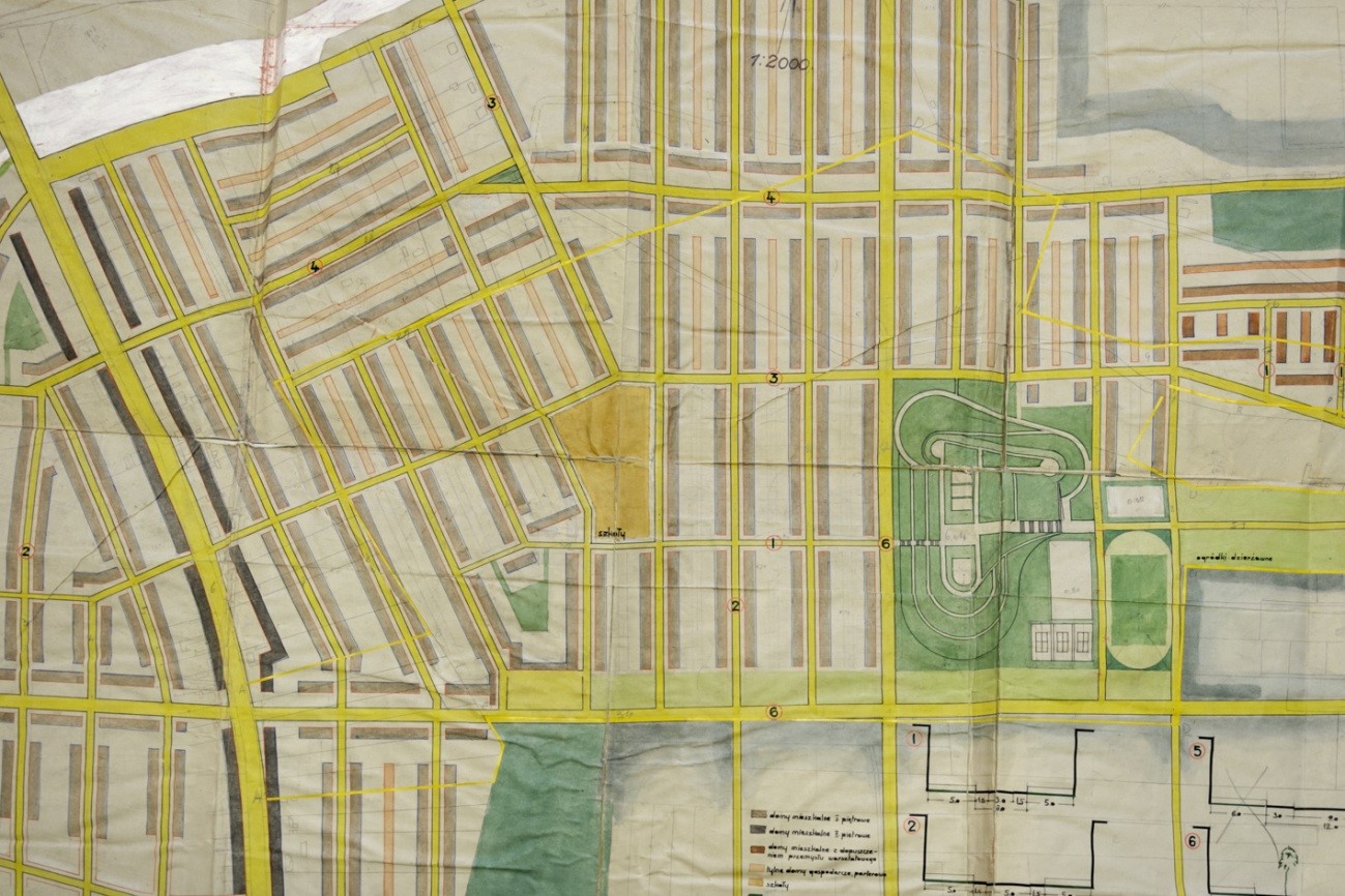 Projekt zabudowy Kozackich G&oacute;r, 1933 r., APT, AmT WB, sygn. 3077