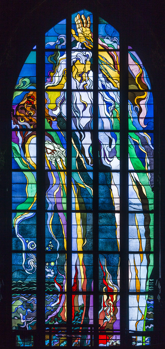 Stanisław Wyspiański - God the Father stained glass window. Picture by Piotr Kożurno.