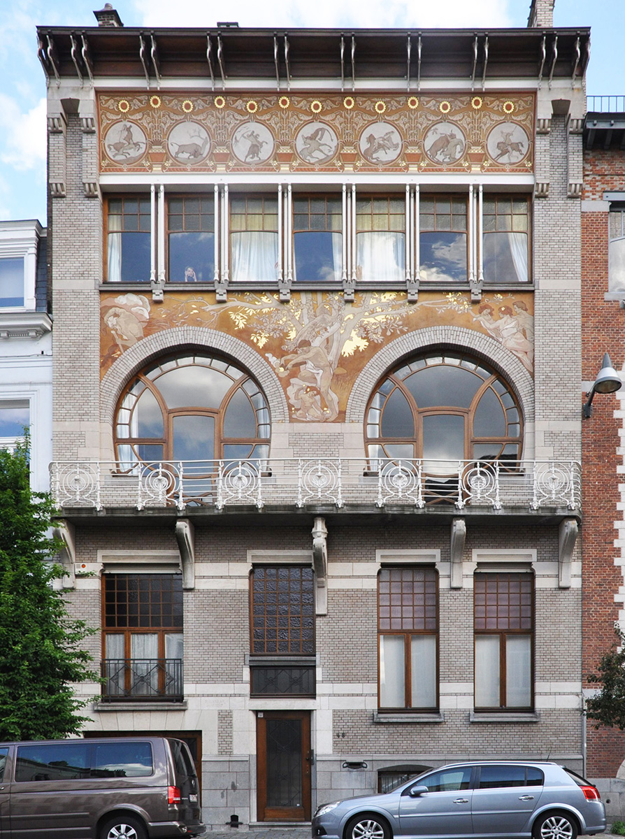 Paul Hankar, Hotel Ciamberlani, 1897 r., Bruksela