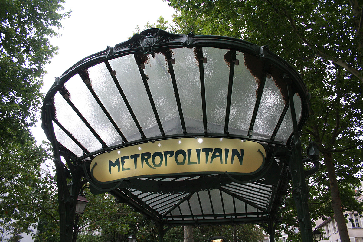 Paryż, wejście do metra, proj. Guimard